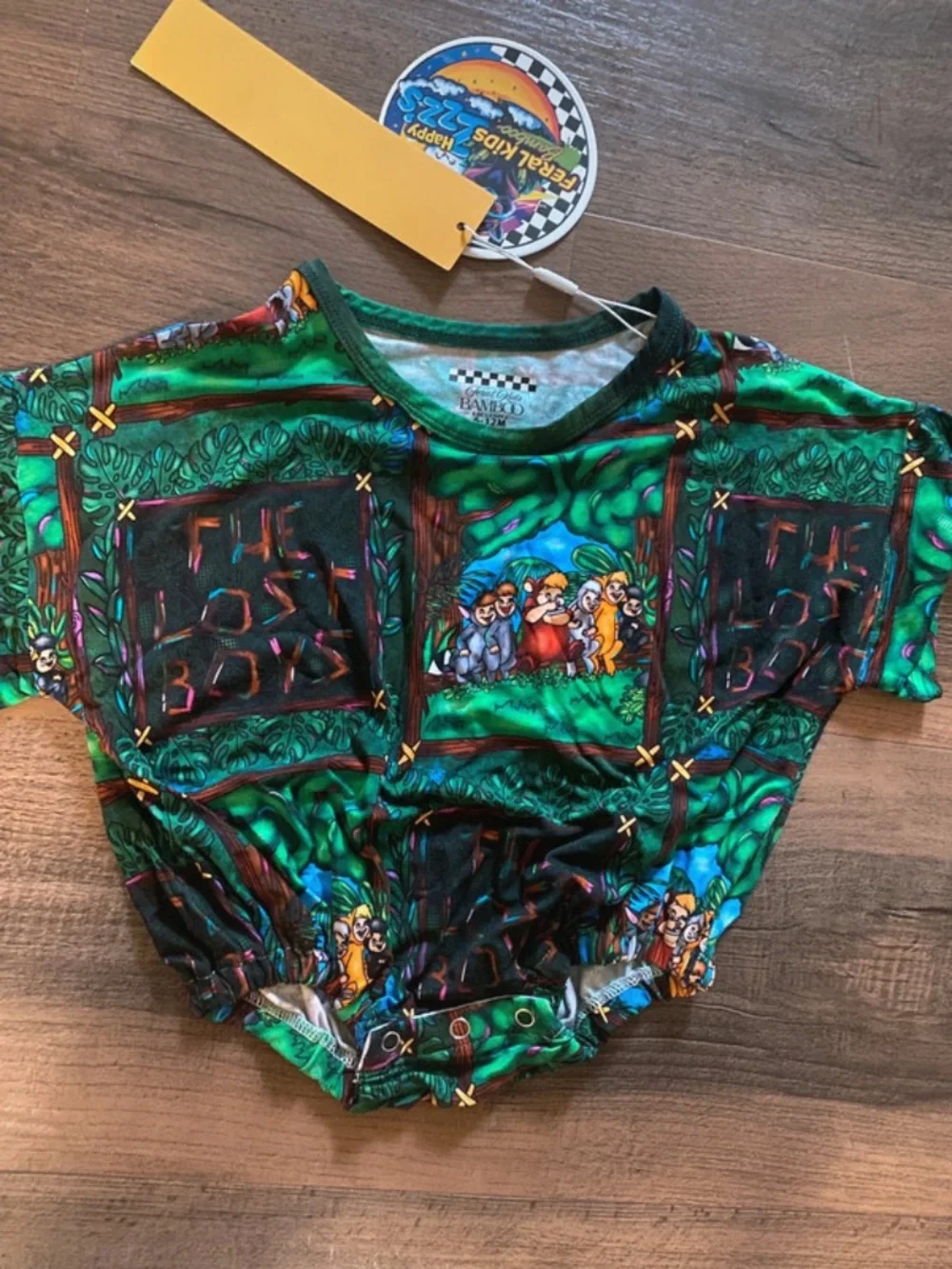 “The lost boys” bamboo bubble 6-12 months NWT